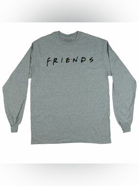 NWOT! FRIENDS Long Sleeve Tee Grey Medium